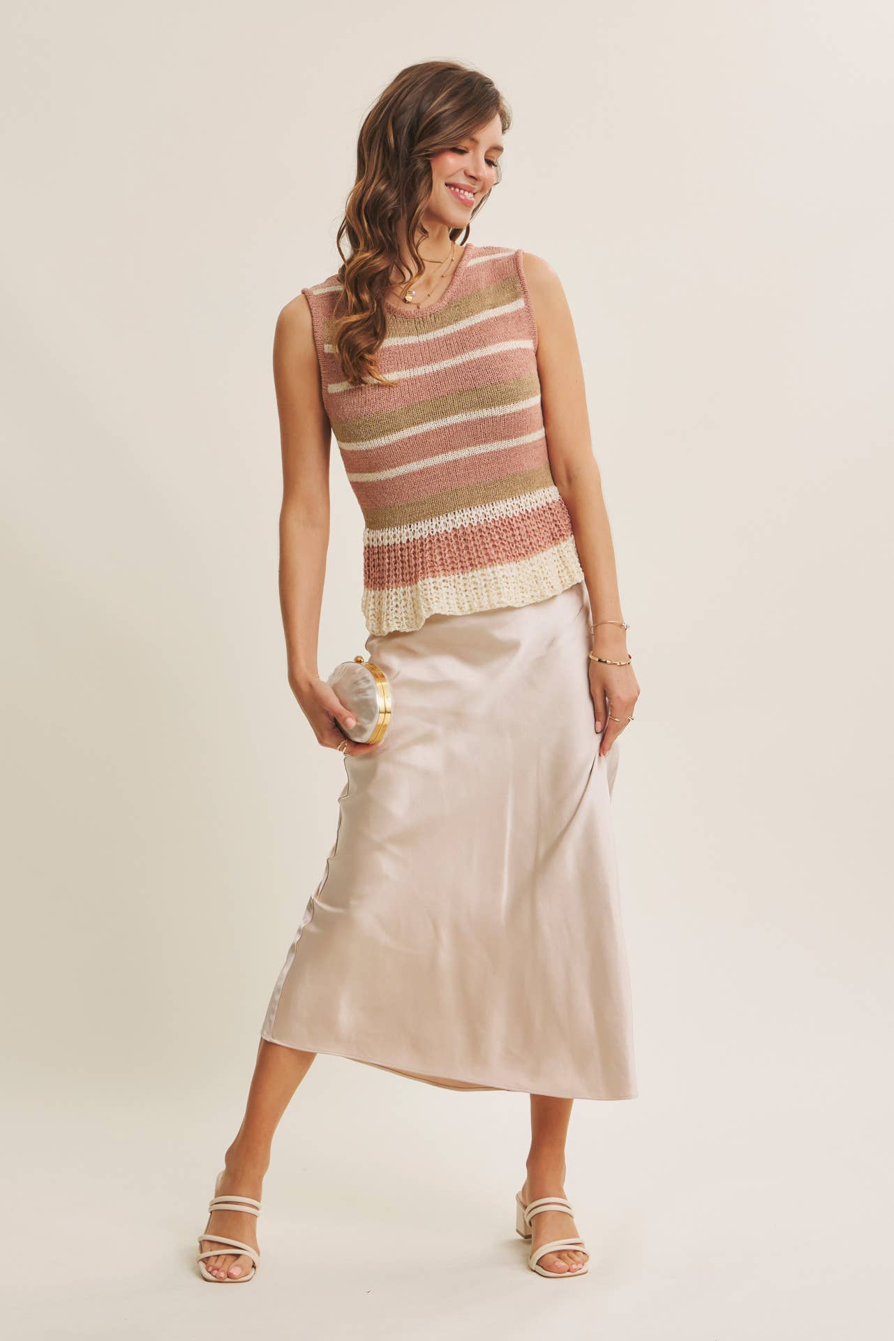 Satin Bias Maxi skirt