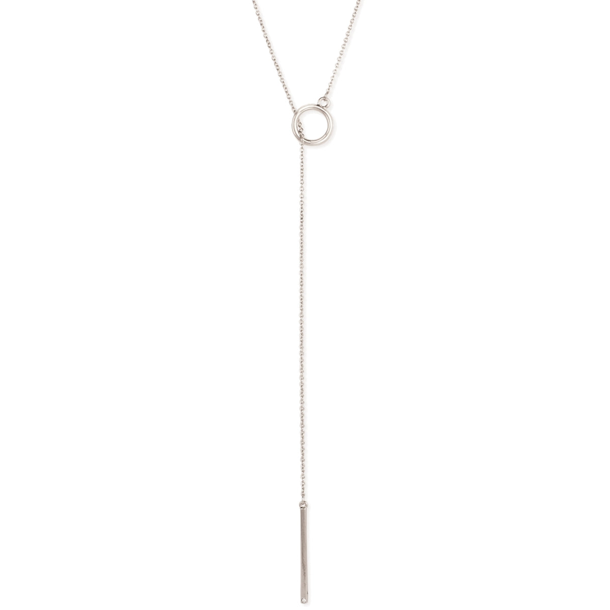 Circle Lariat Necklace