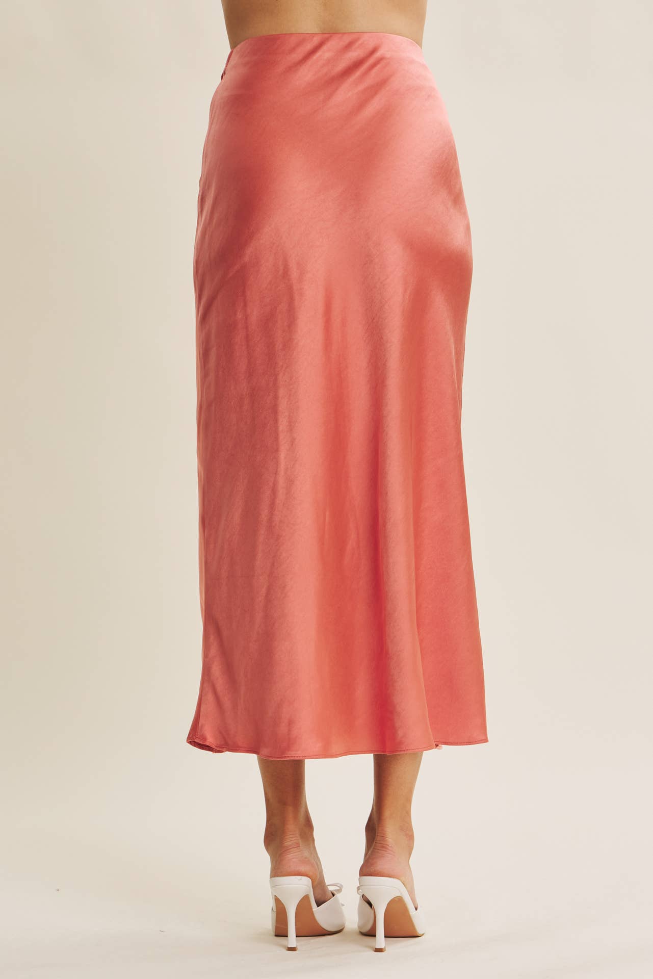 Satin Bias Cut Maxi Skirt