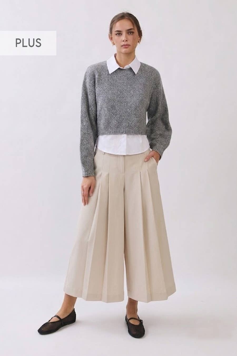 Plus Culotte Pants
