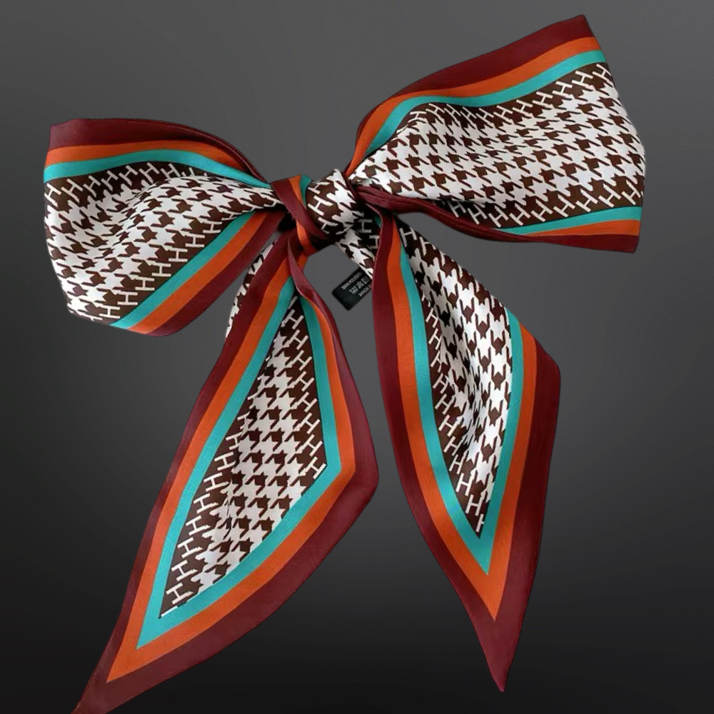 Houndstooth Twilly Scarf