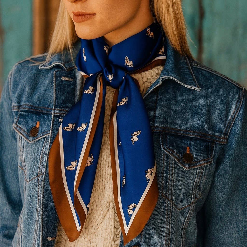 Western Horse Twilly Satin Scarf