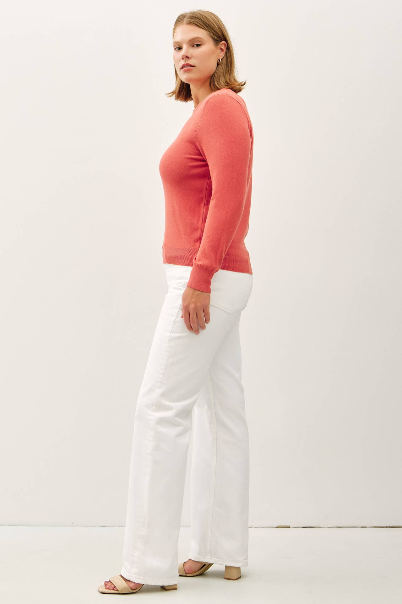 Plus Crew Neck Soft Knit Sweater