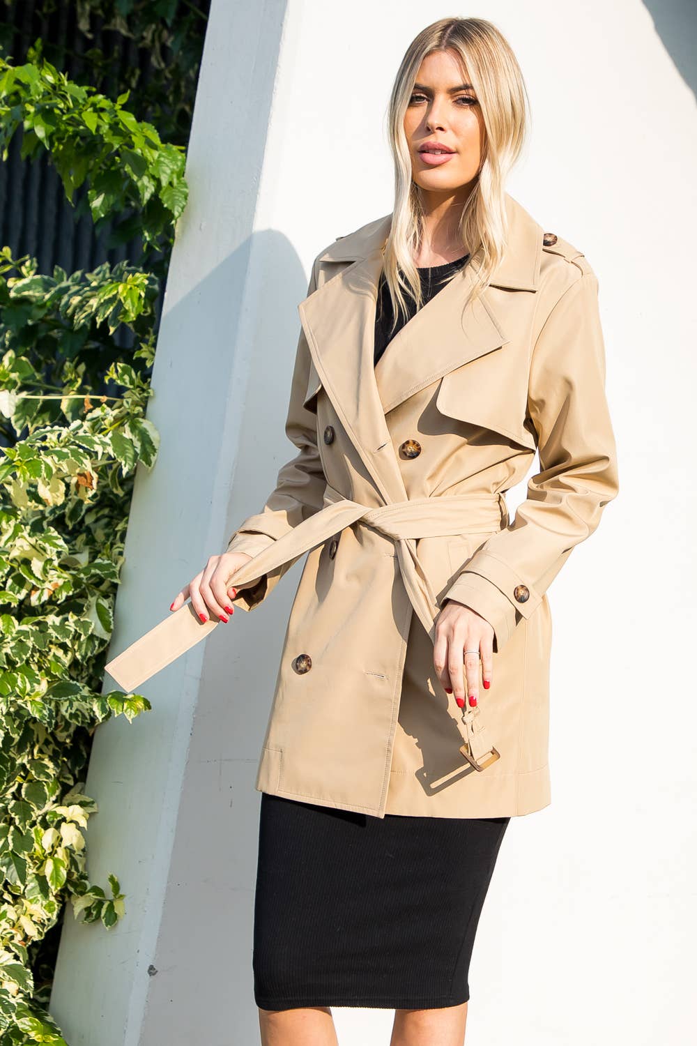 Trench Coat With Belt