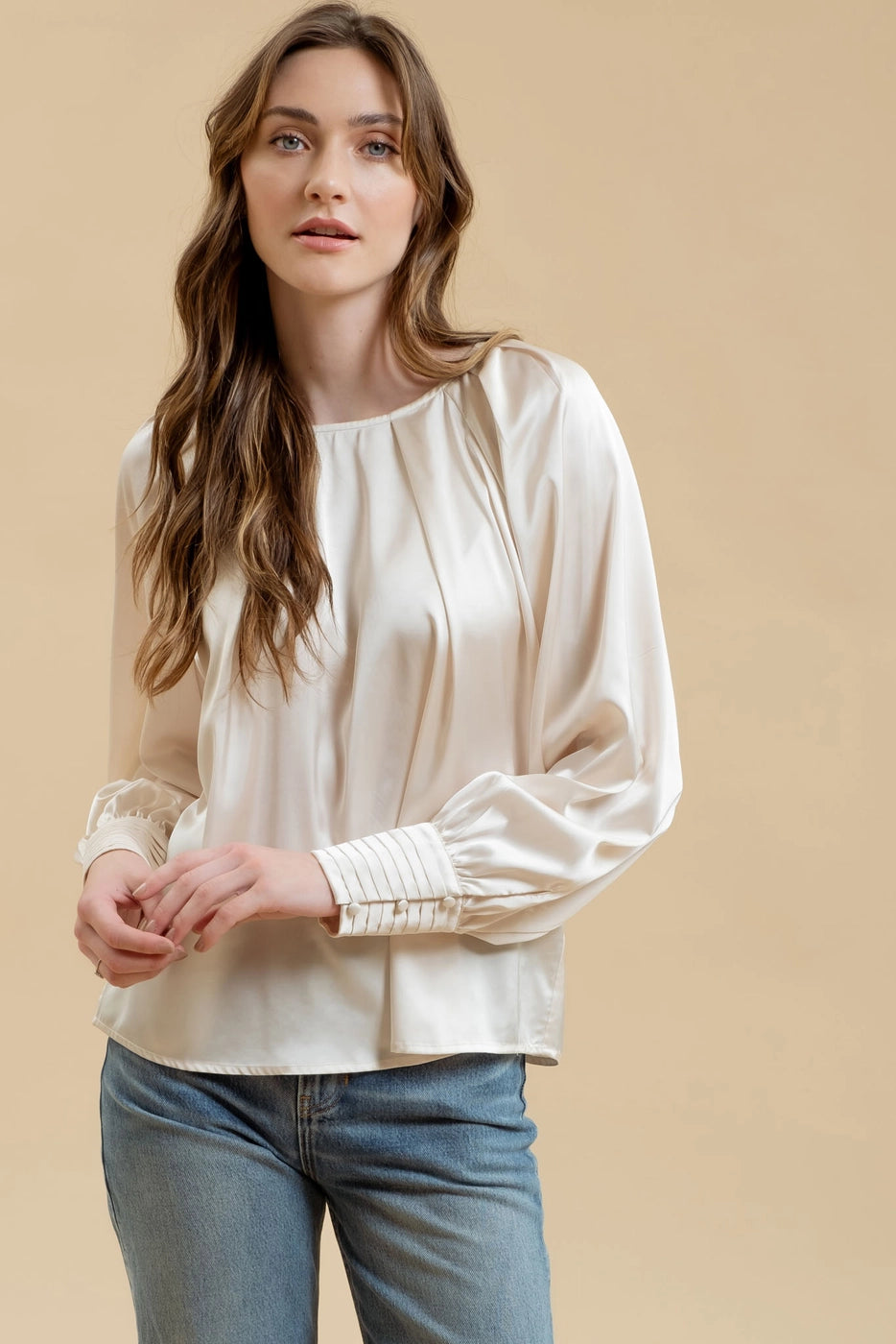 Long Bishop Sleeve blouse