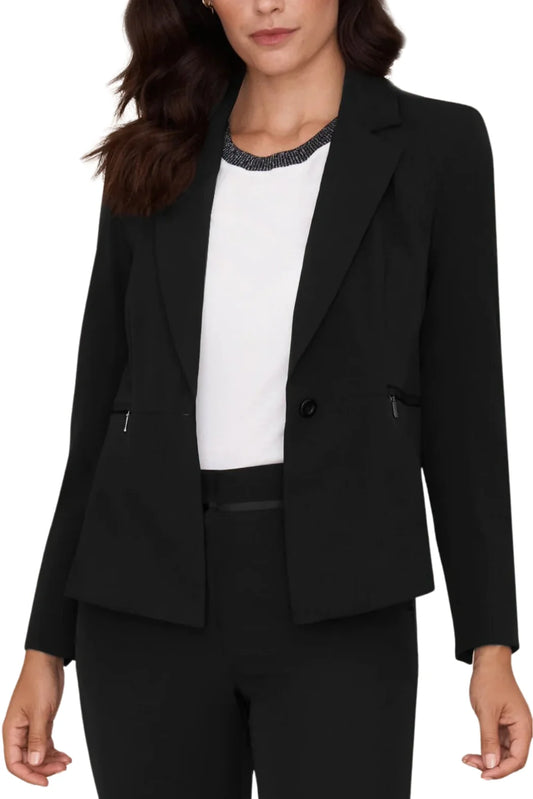 Blazer w/zip detail