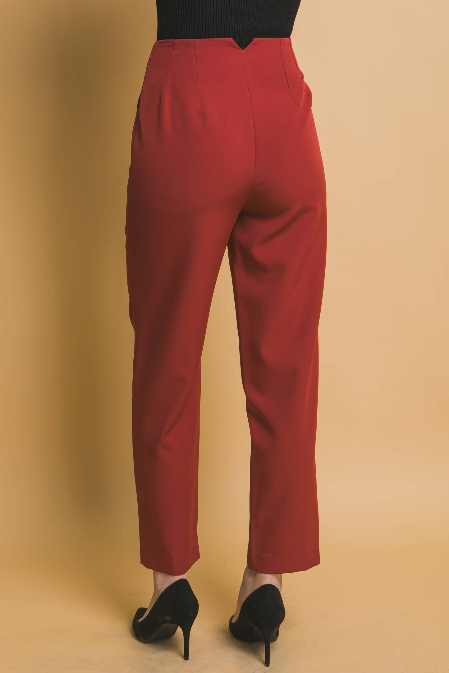 High Waisted Darted Waistline Pants