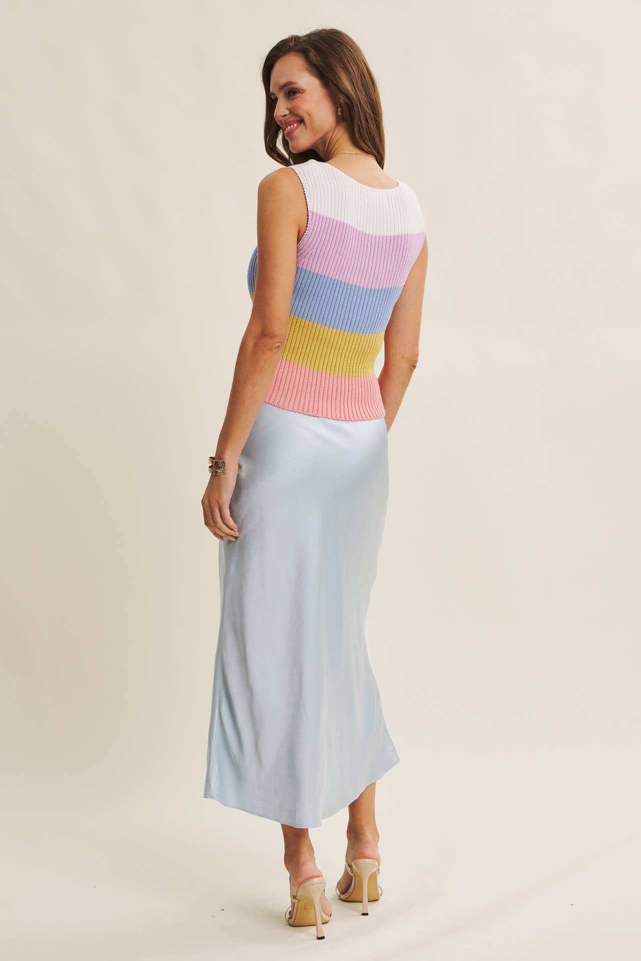 Satin Bias Maxi skirt