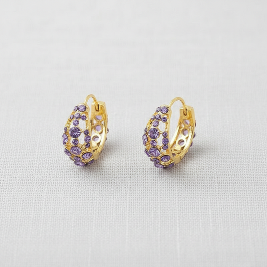 Crystal Hoop Earrings