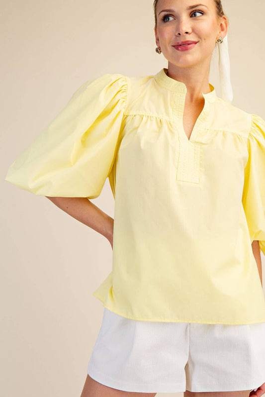 Bubble Sleeve Blouse