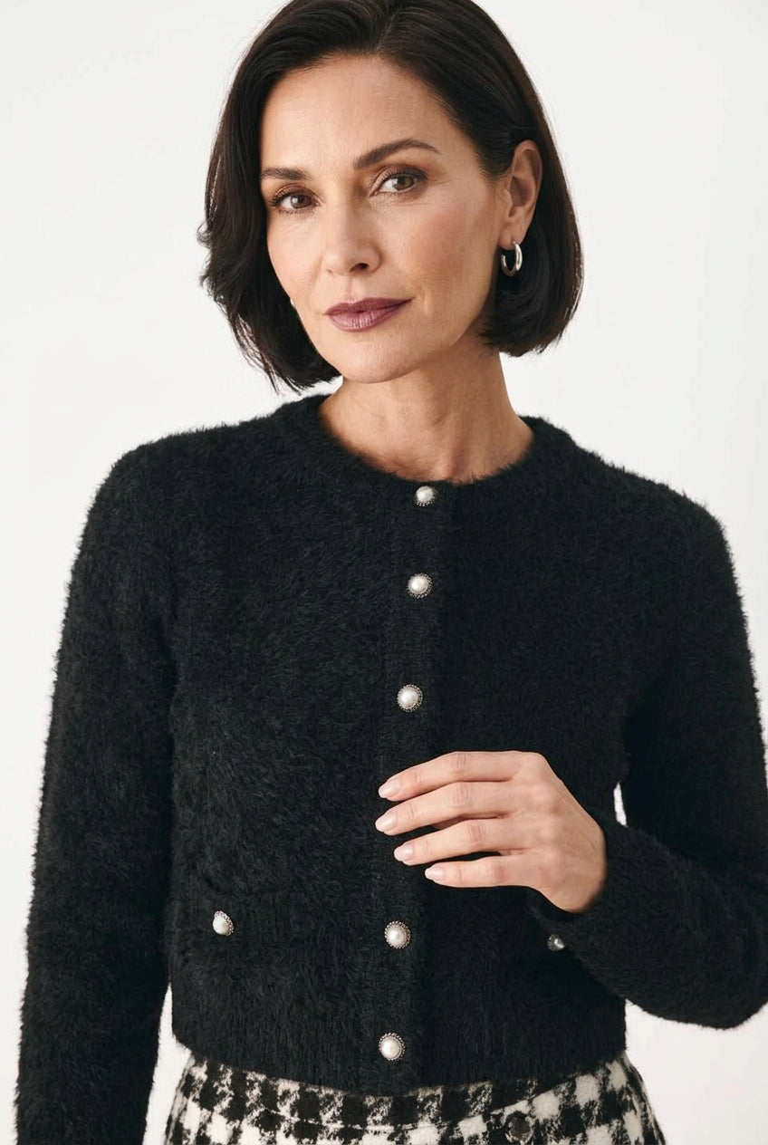 Sweater knit cardigan