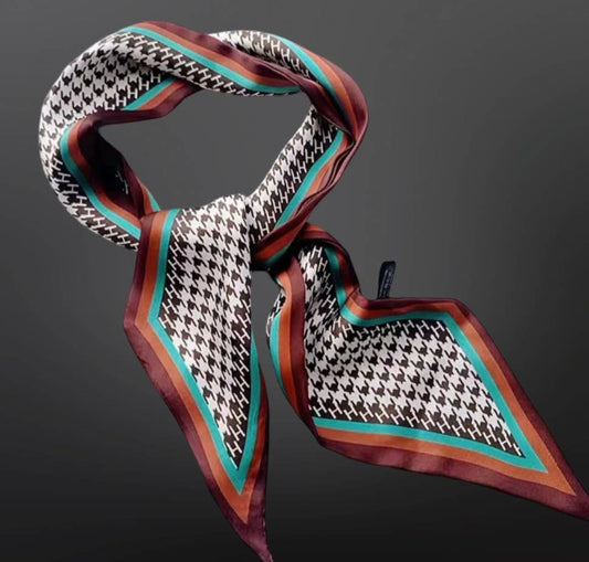 Houndstooth Twilly Scarf