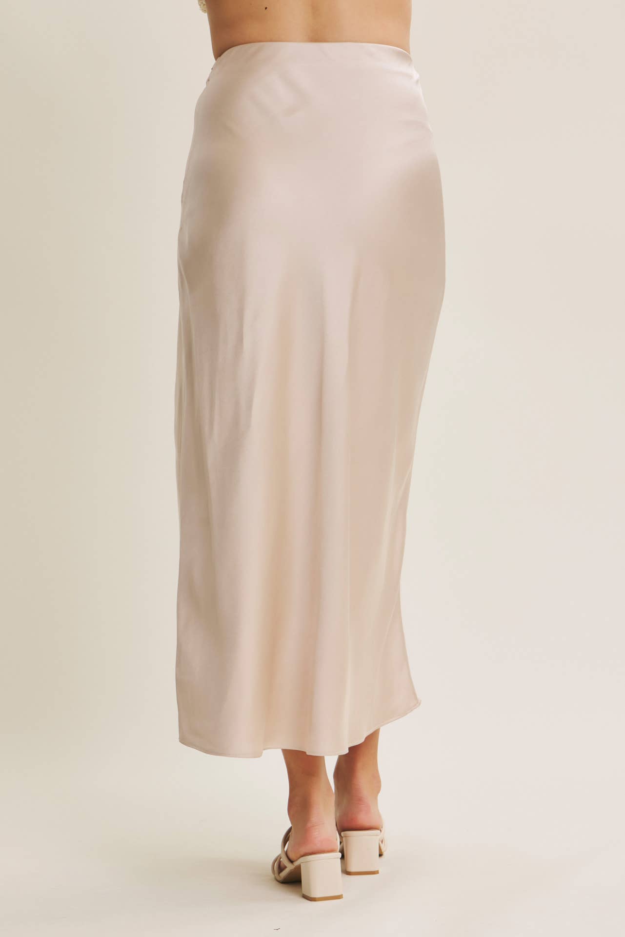 Satin Bias Maxi skirt