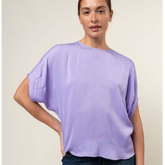 Dolman Short Sleeve Blouse