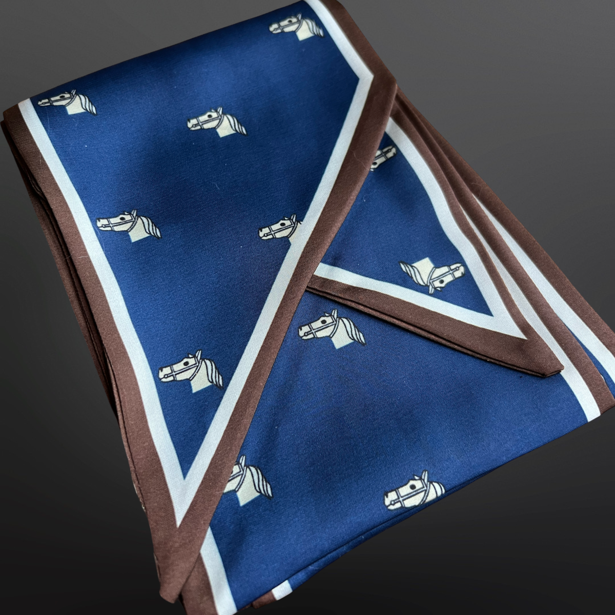 Western Horse Twilly Satin Scarf