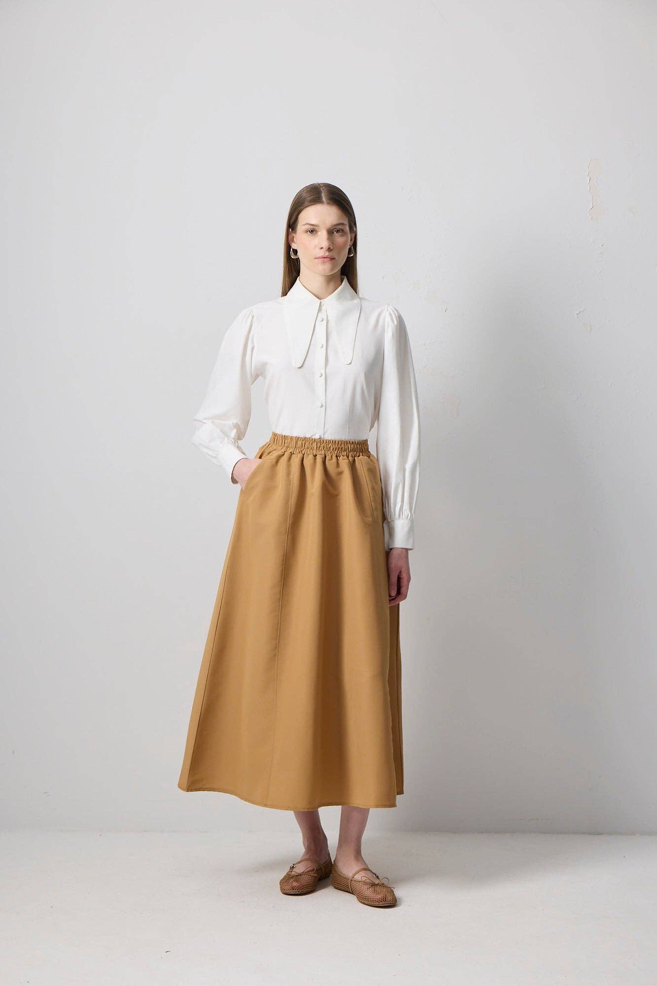A-Line Skirt W/ Elastic Waistband