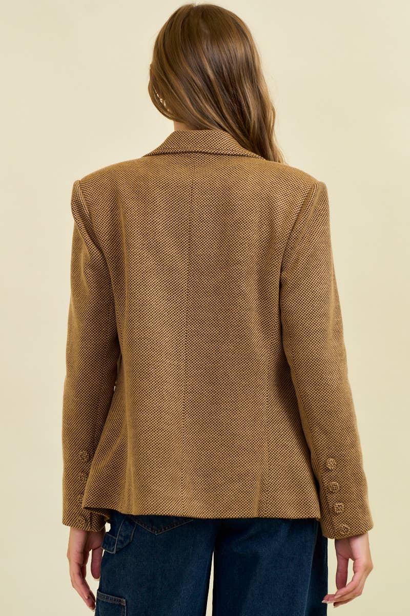 Notched Collar Blazer
