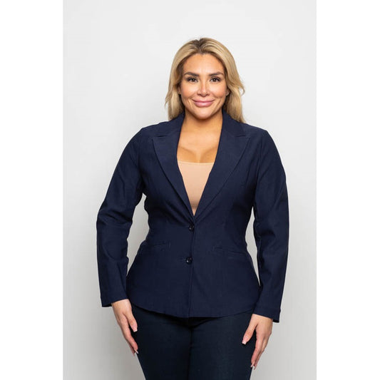 Plus Size Classic Blazer