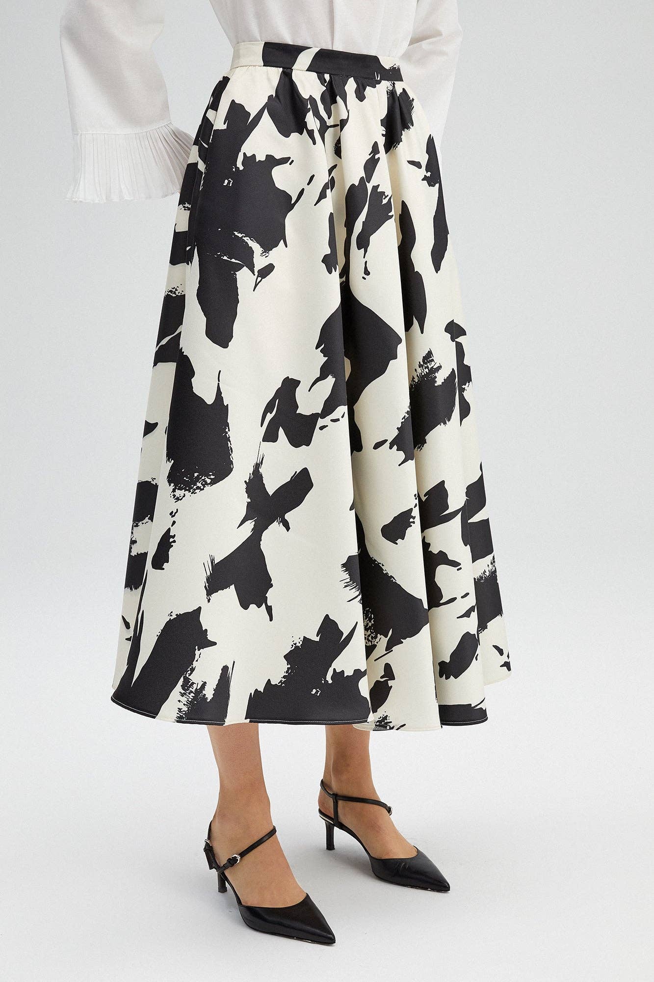 Patterned Maxi Skirt