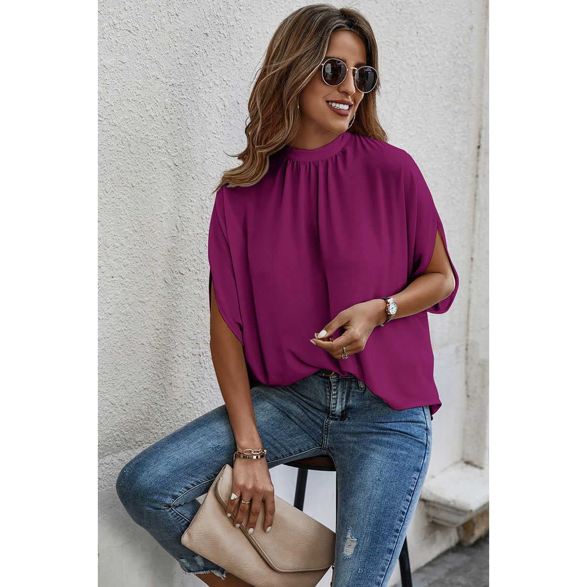 Cape Sleeve Loose Top