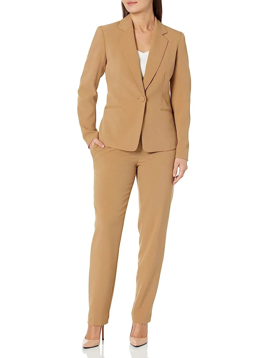 Le Suit Notched Collar Suit Set