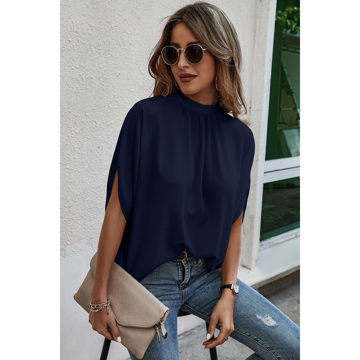 Cape Sleeve Loose Top