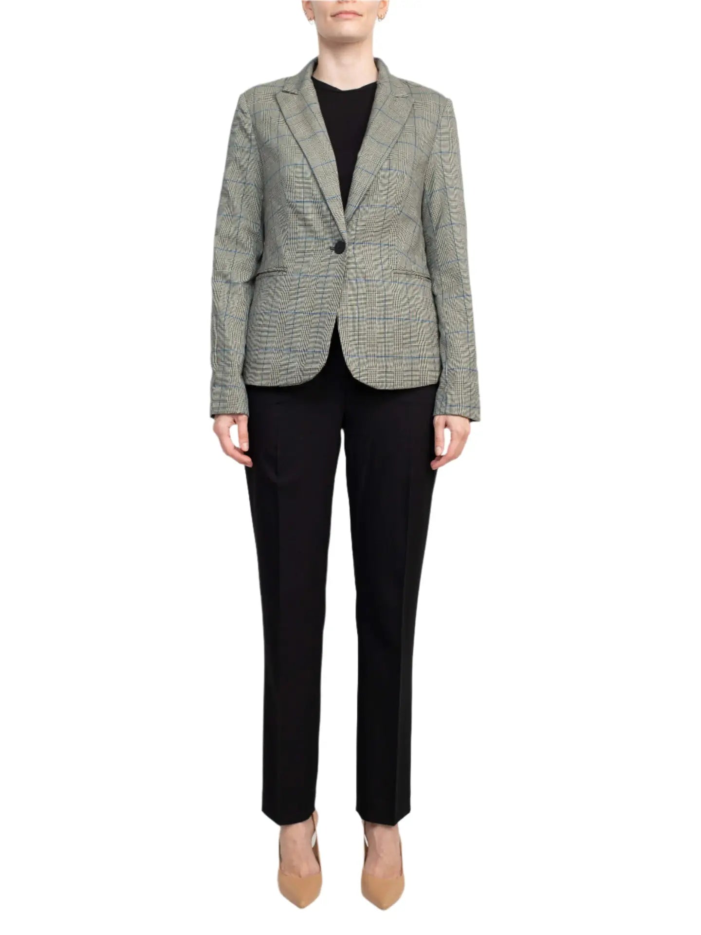 Glen Window Plaid Blazer