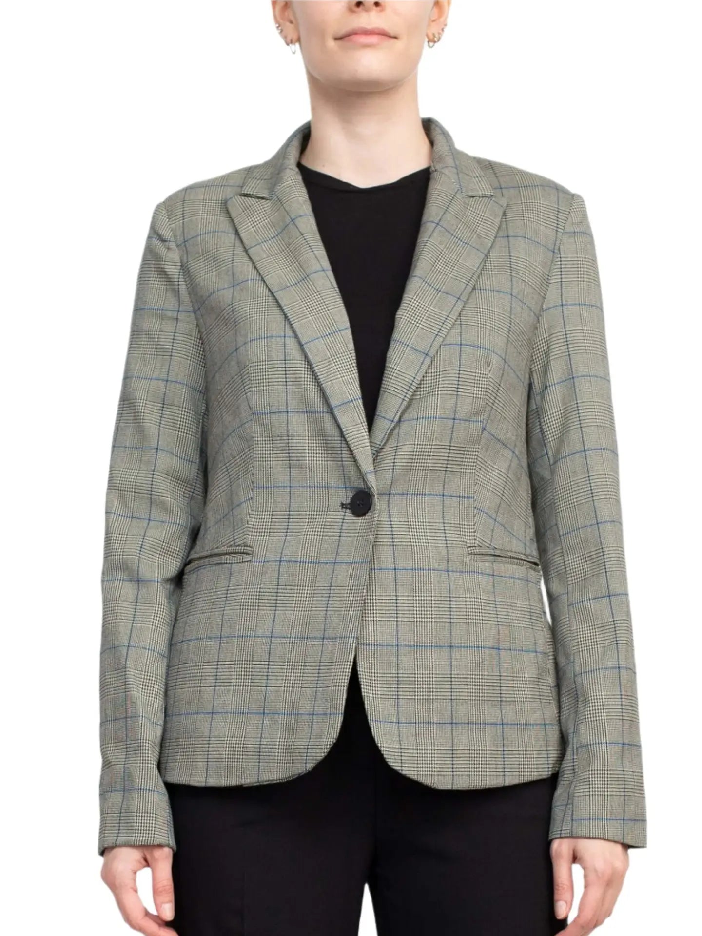 Glen Window Plaid Blazer