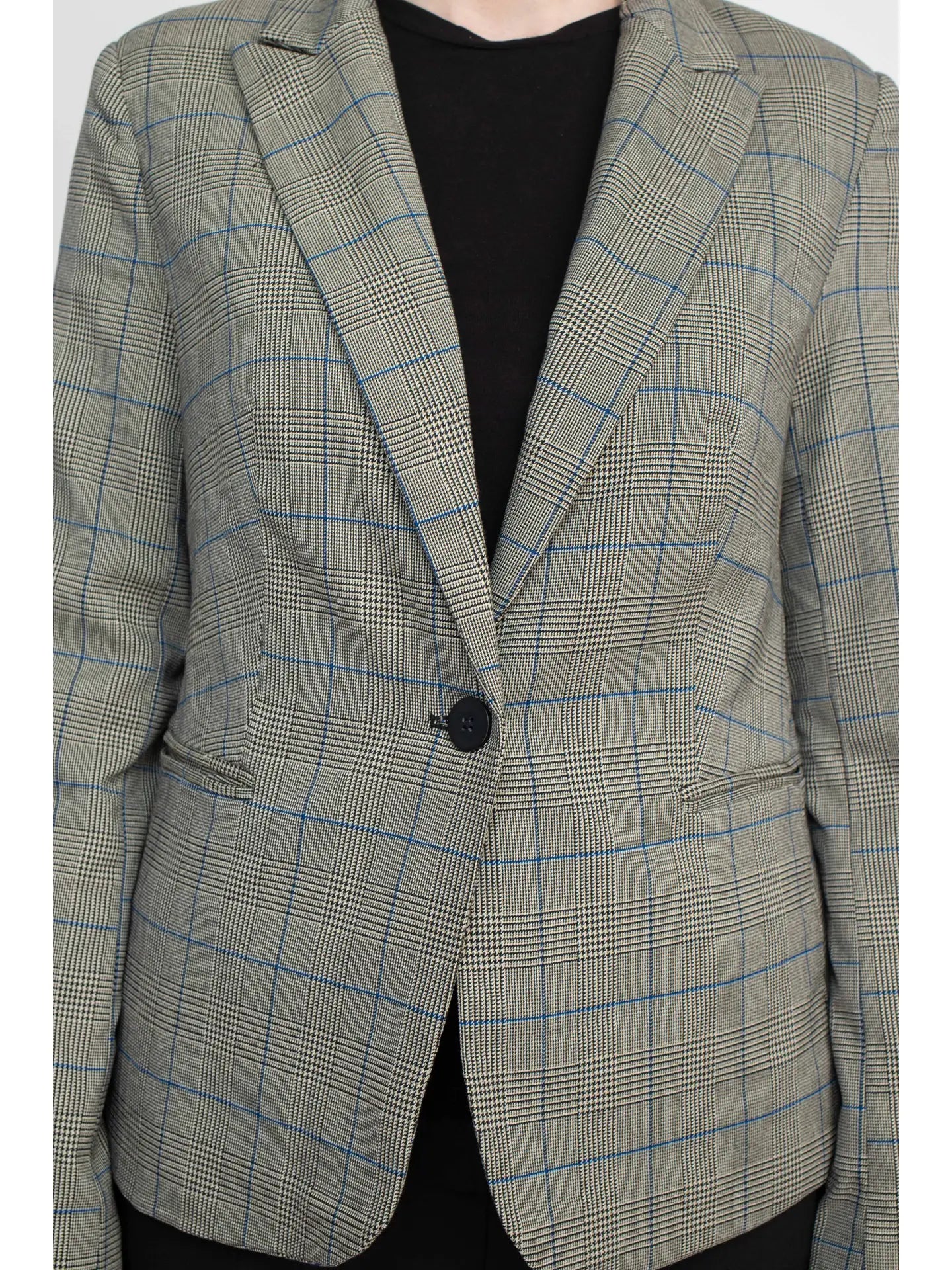 Glen Window Plaid Blazer